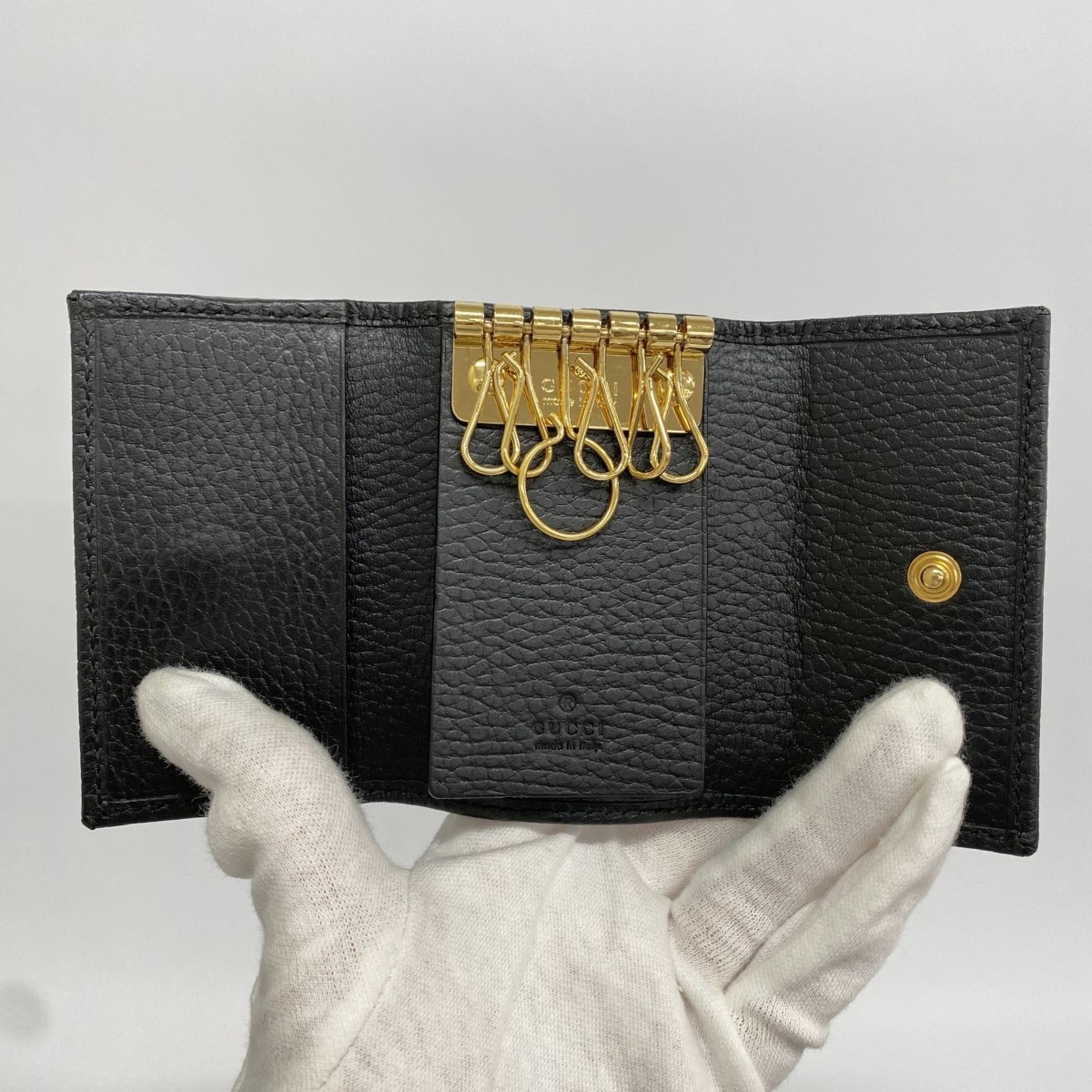 GUCCI グッチ GGマーモント レザー キーケース グレー 456118 グッチ GUCCI GUCCI グッチ キーケース 456118 17WEN 1711 （グレー