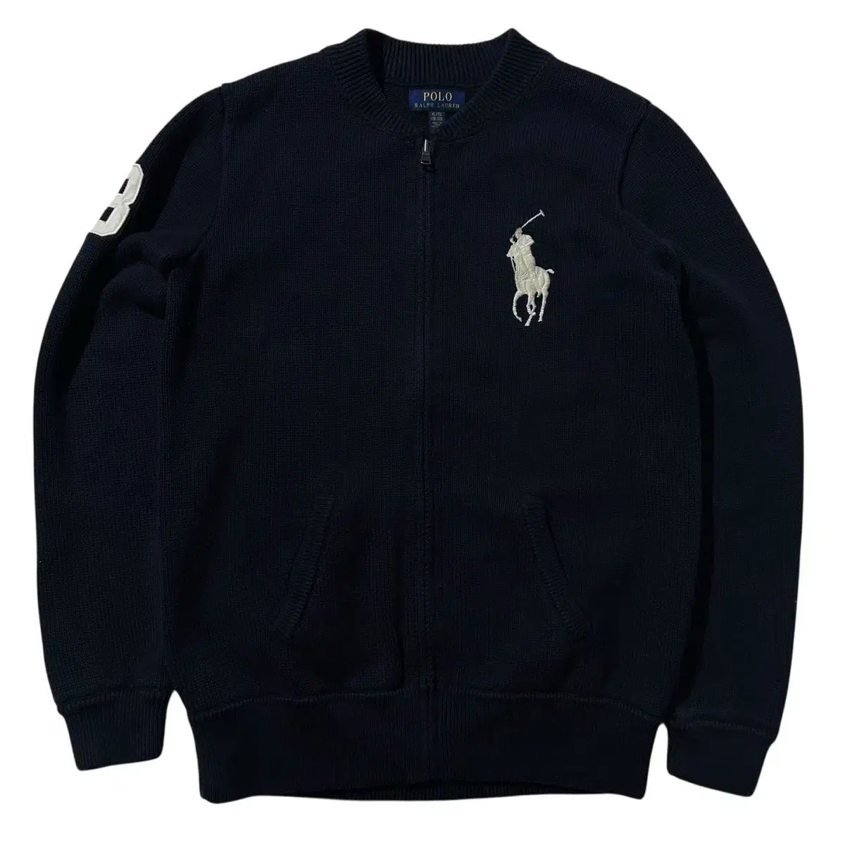 レディースXL ポロ ラルフローレン ビックポニー ニット ブルゾン