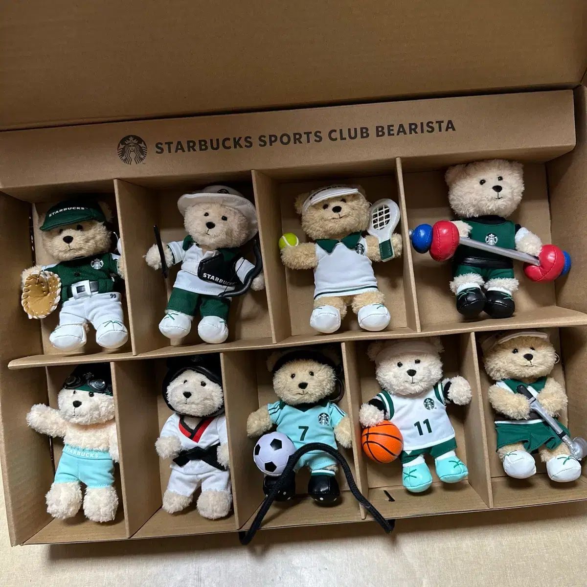 スターバックス スポーツクラブ ベアリスタ キーチェーン セット 1 2