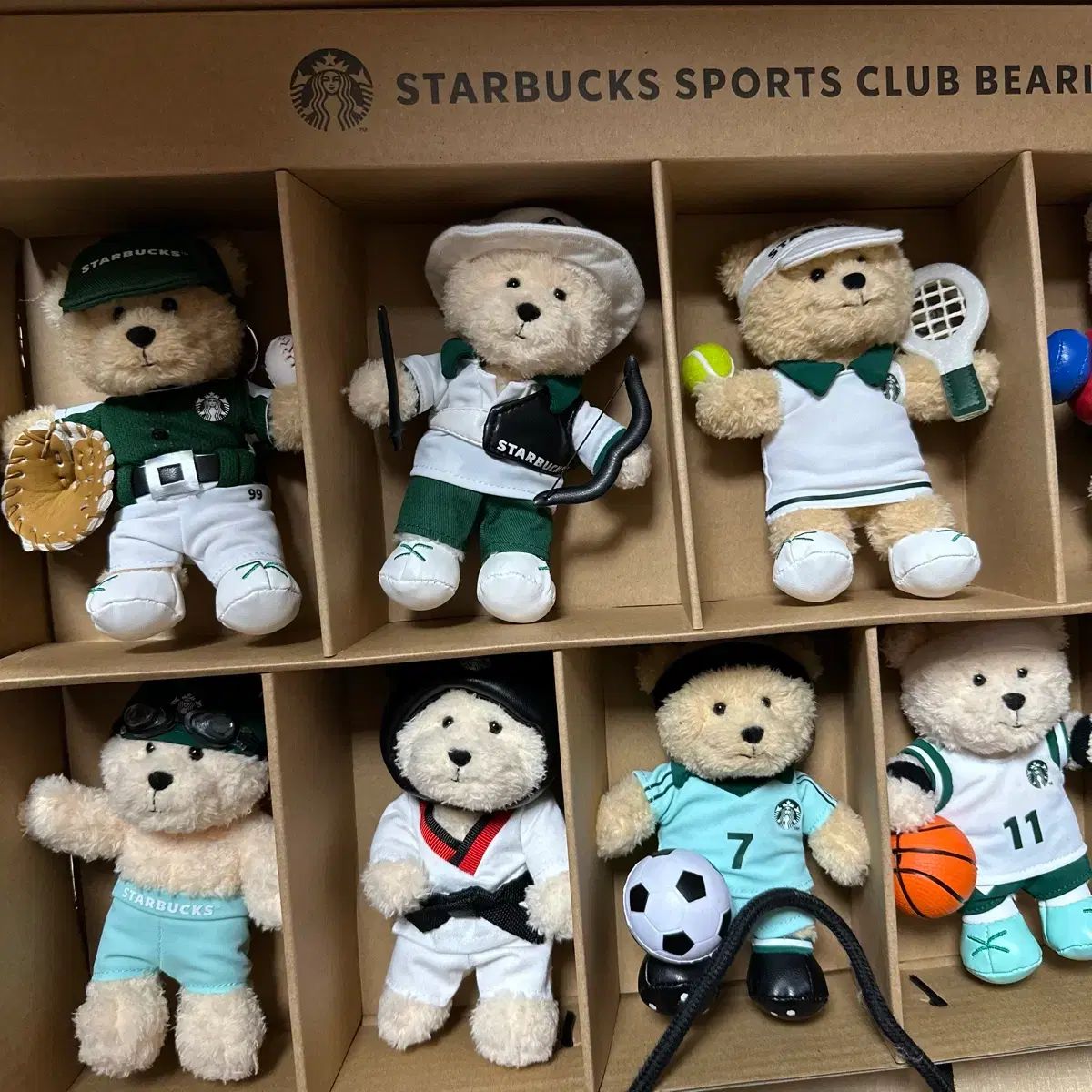 スターバックス スポーツクラブ ベアリスタ キーチェーン セット 1 2