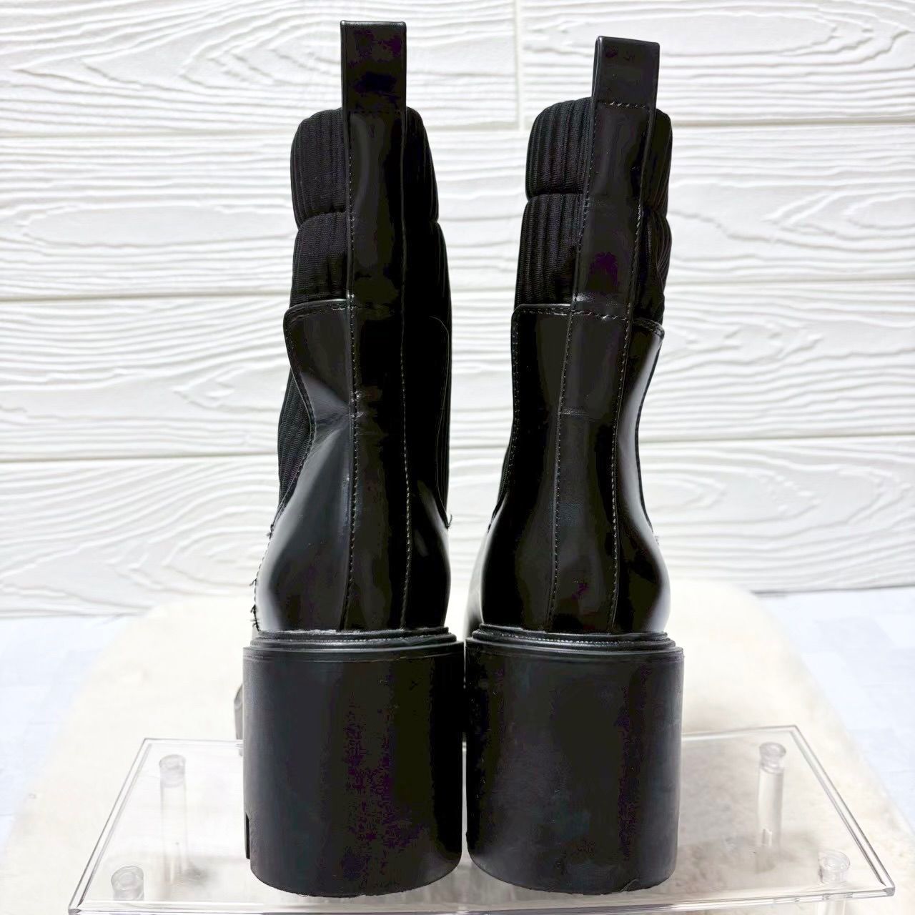 ZARA ザラ サイドゴアブーツ ソックスブーツ ショートブーツ 24cm