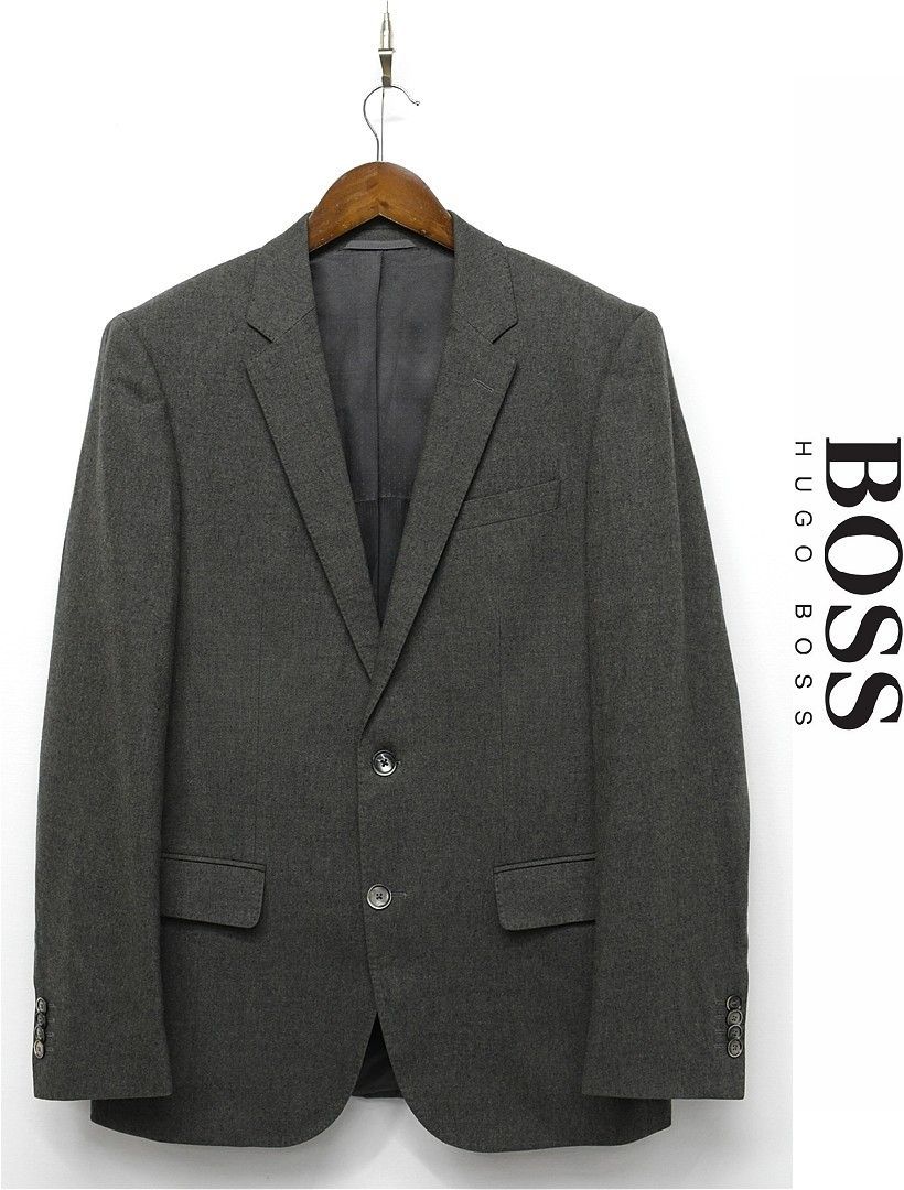 G561/美品 HUGO BOSS テーラードジャケット カシミヤ混 48 緑 - メルカリ
