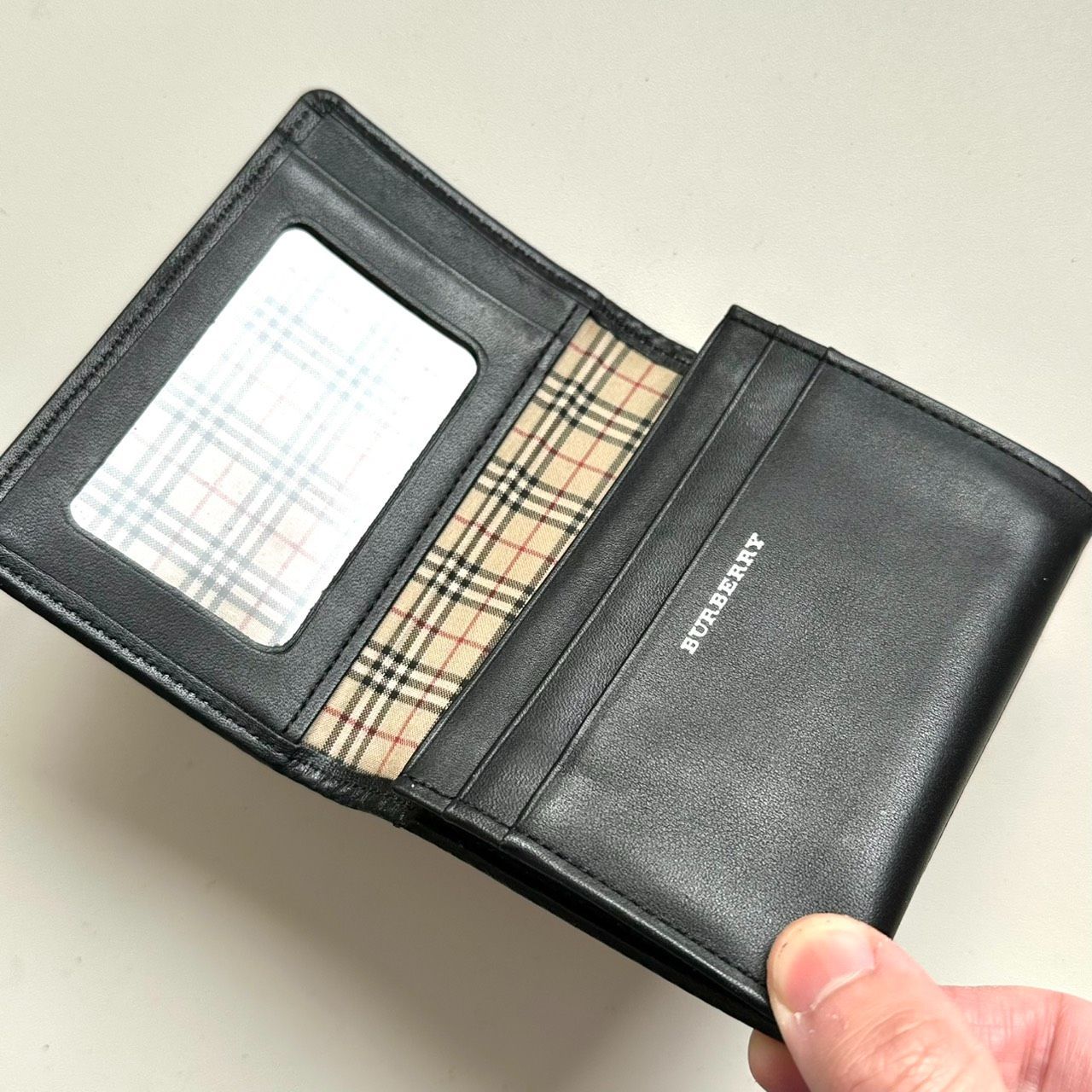 バーバリー BURBERRY 名刺入れ カードケース ノバチェック ブラック