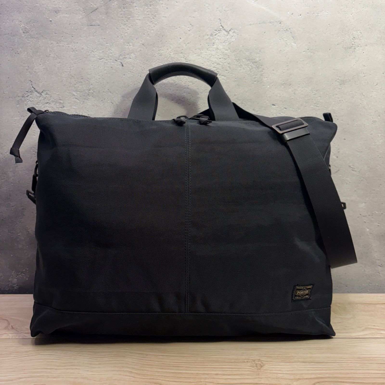 PORTER ショルダー付き 2WAY ボストンバッグ ブラック ポーター 大容量 