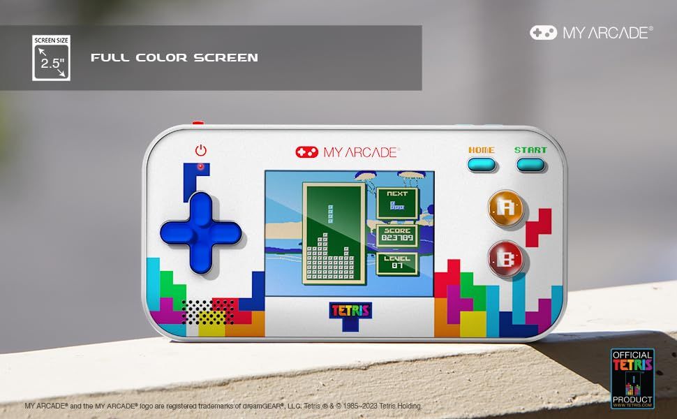 My Arcade テトリス 201種類のゲームを内蔵したライセンス取得済みのレトロゲーム機 2.5インチフルカラースクリーン搭載 パズルゲーム Tetrispo b 3 d 38958