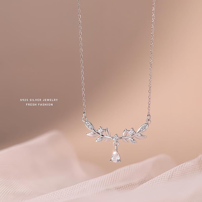 新品】 [Seova] ネックレス シルバー925 エレガント チェーン ジルコン