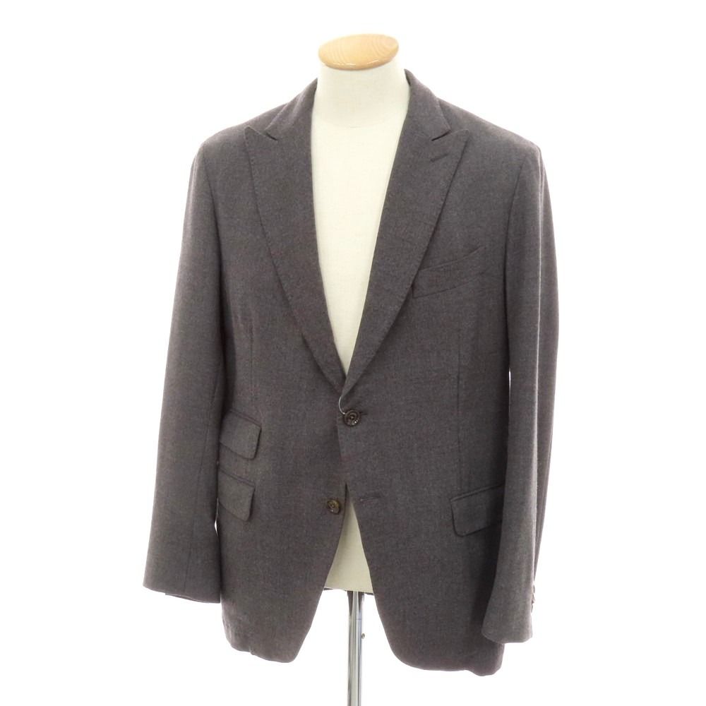 eleventy★テーラードジャケット サイズ50 グレー 中古】イレブンティ eleventy ウール テーラードジャケット グレー