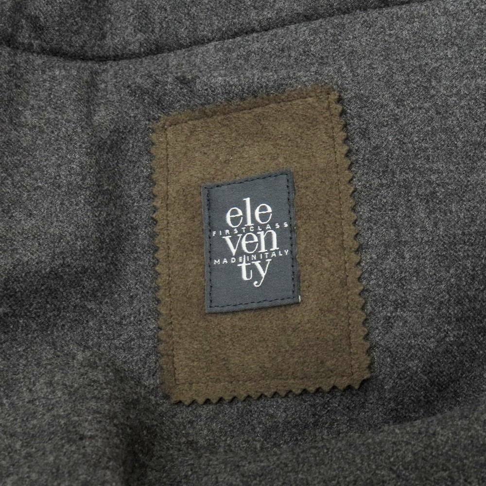 中古】イレブンティ eleventy ウール テーラードジャケット グレー