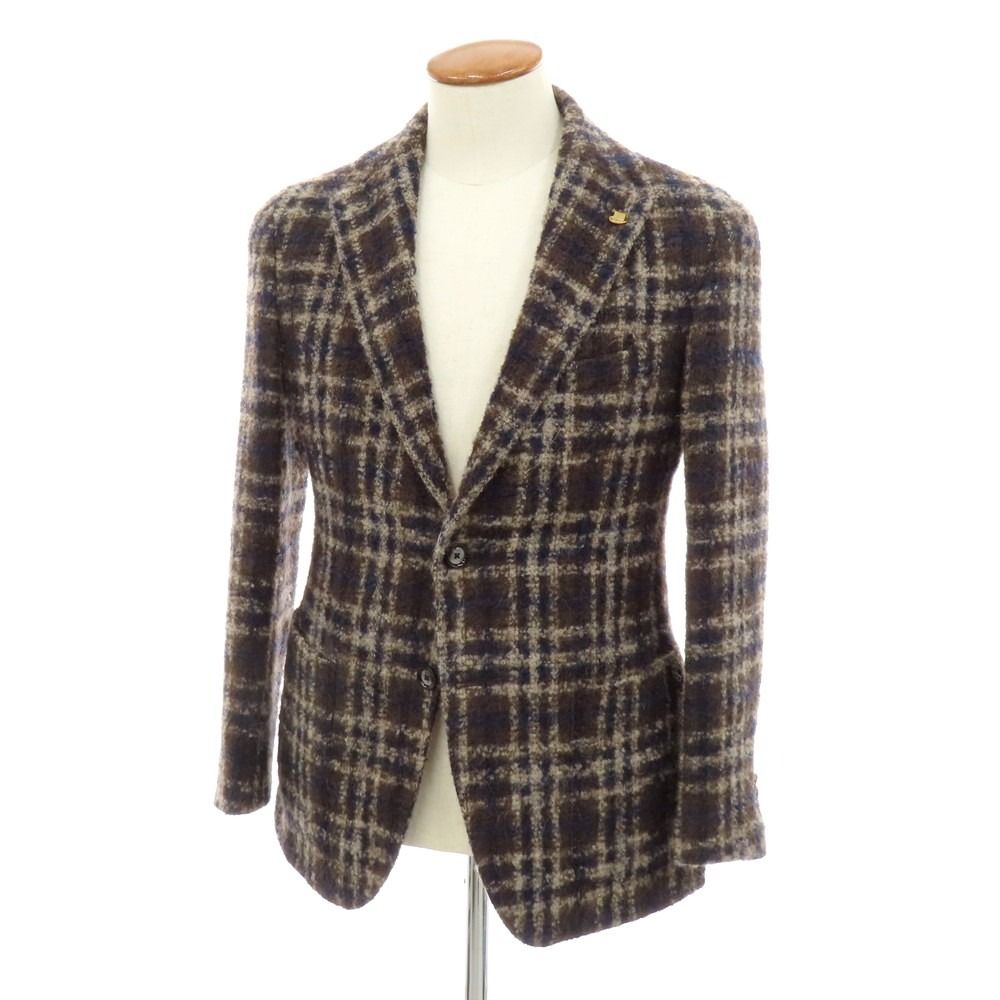 中古】タリアトーレ TAGLIATORE ウールモヘアアルパカ チェック