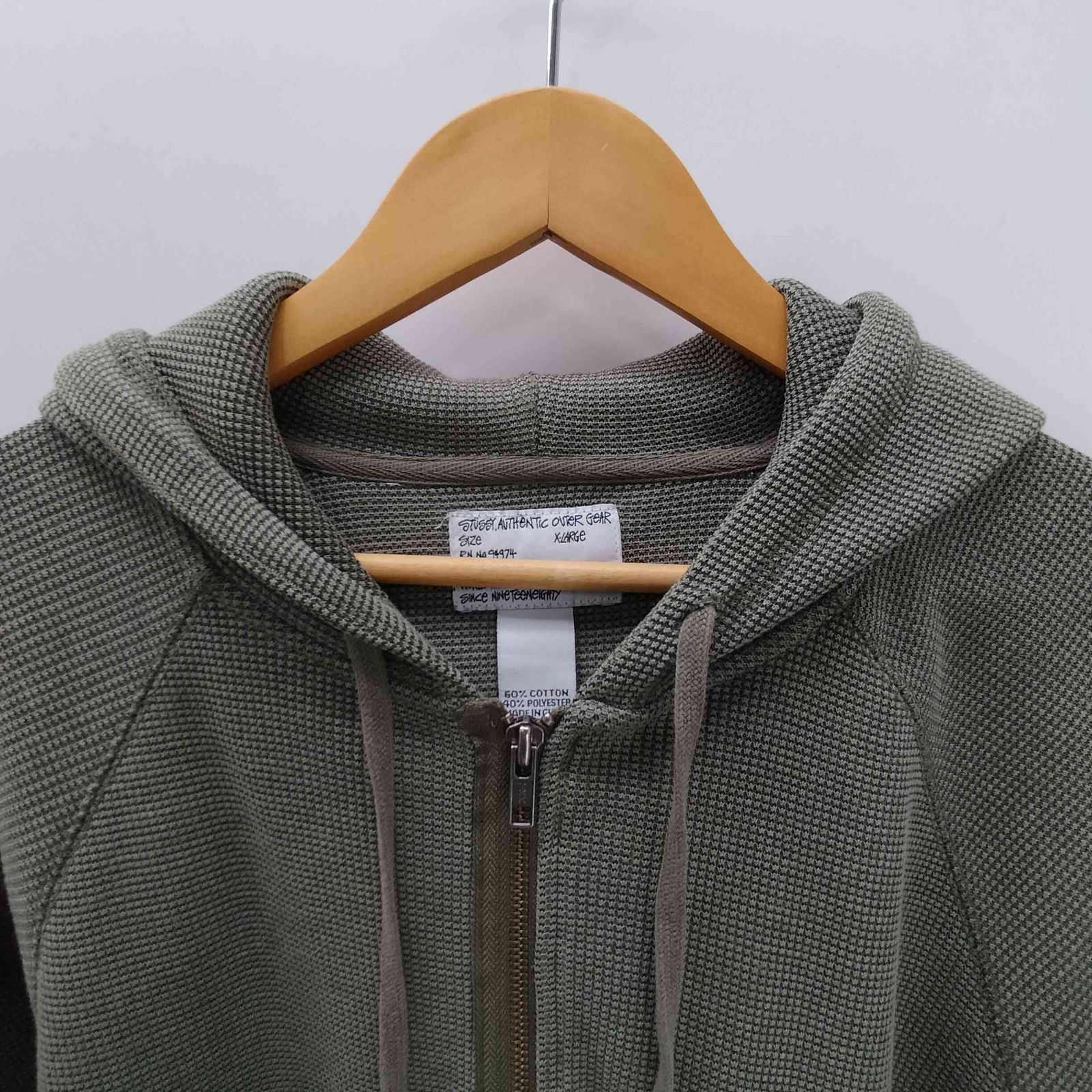 ステューシー Stussy 00S AUTHENTIC OUTER GEAR サーマル フルジップ 