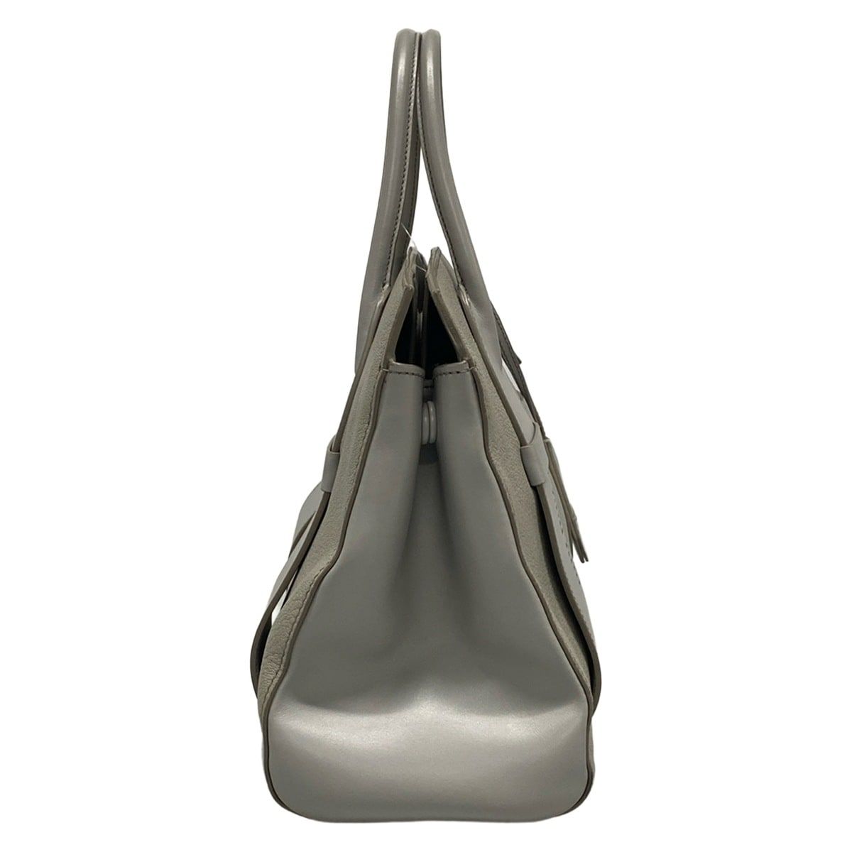 miumiu(ミュウミュウ) トートバッグ - ライトグレー レザー - メルカリ