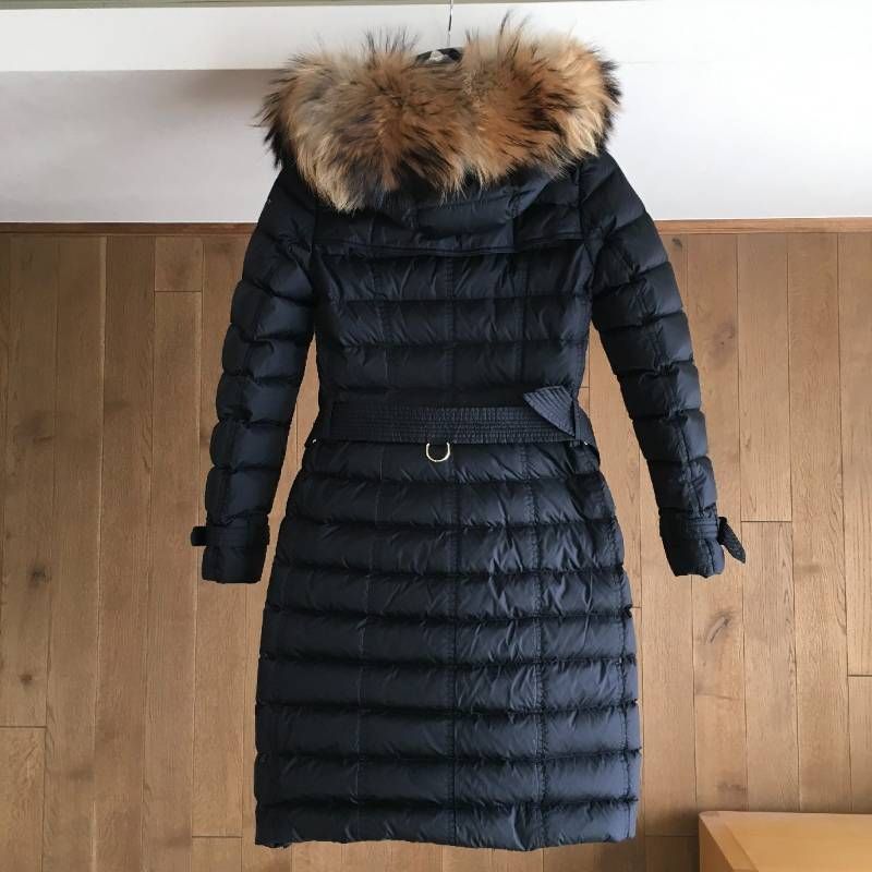 美品 BURBERRY LONDON バーバリーロンドン 高級 ファー ロング ダウン