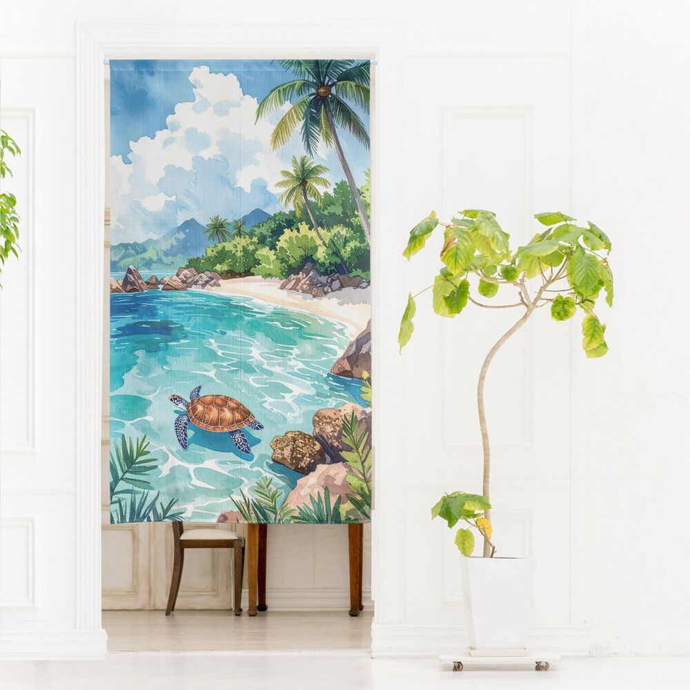 MINIBOX のれん制作工房 正規販売店】【2026年新作】のれん ウミガメ