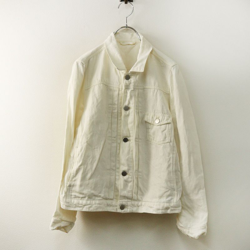 “nest Robe”リネンデニムGジャン・デニムジャケット ネストローブ nest Robe リネンデニムGジャン＼オフホワイト デニム