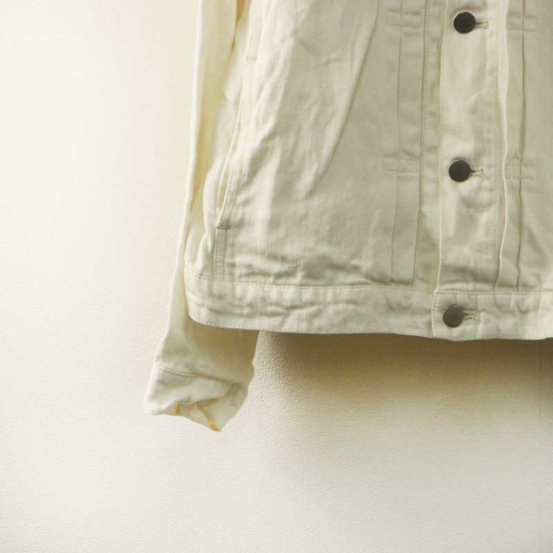 ネストローブ nest Robe リネンデニムGジャン＼オフホワイト デニム