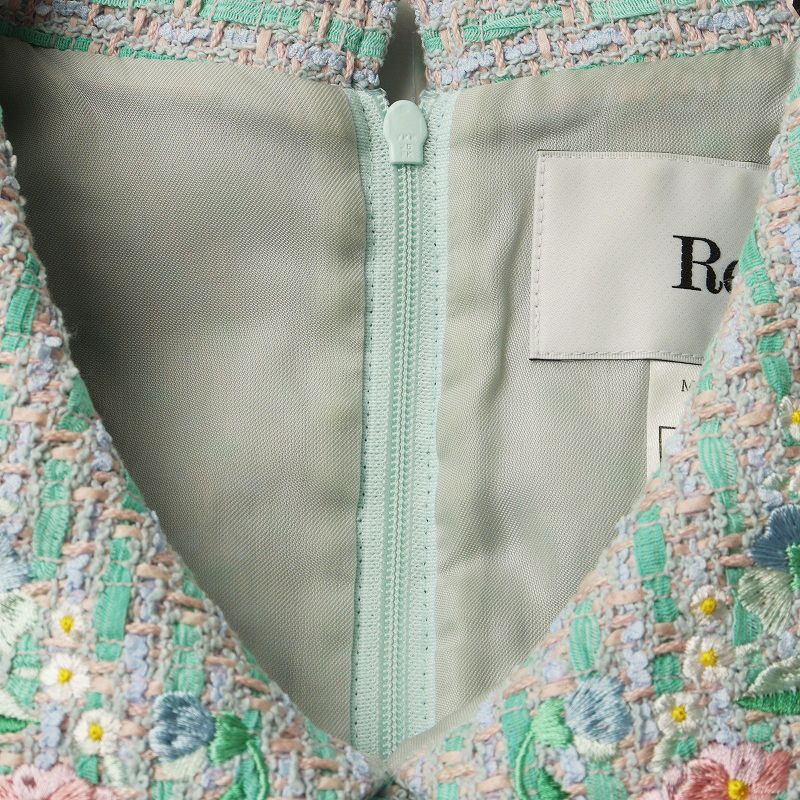 良品 定価154000円 2023年 ルネ Rene 襟フラワー刺繍 ノースリーブ