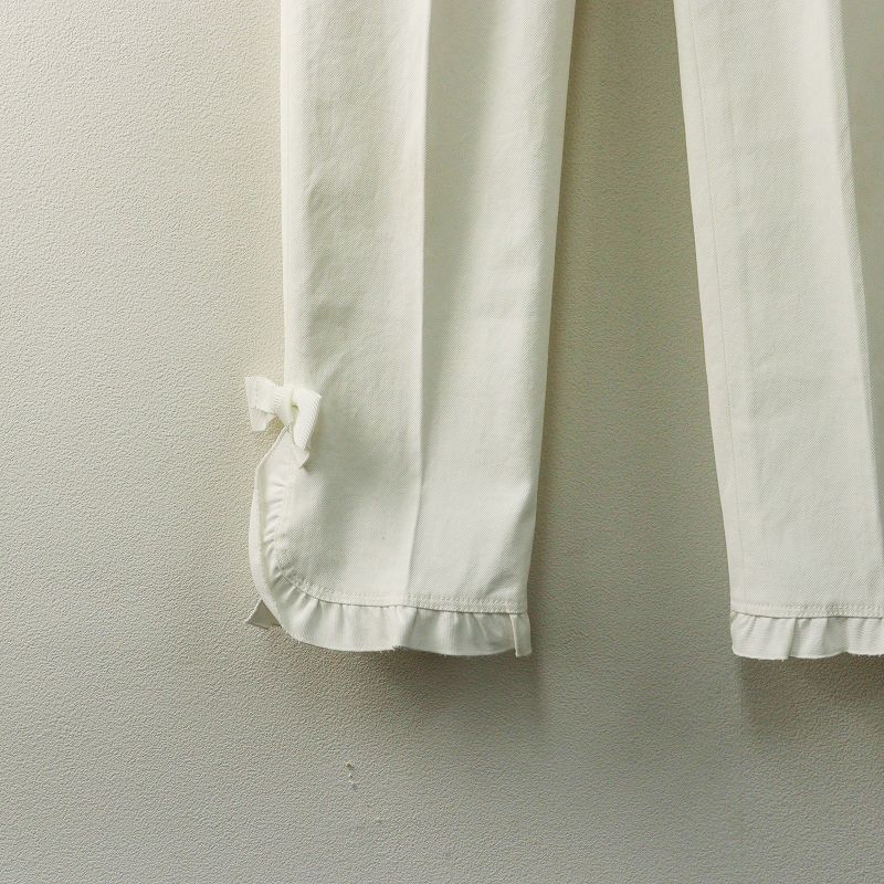 エムズグレイシー M'S GRACY グログランリボン装飾 裾フリル