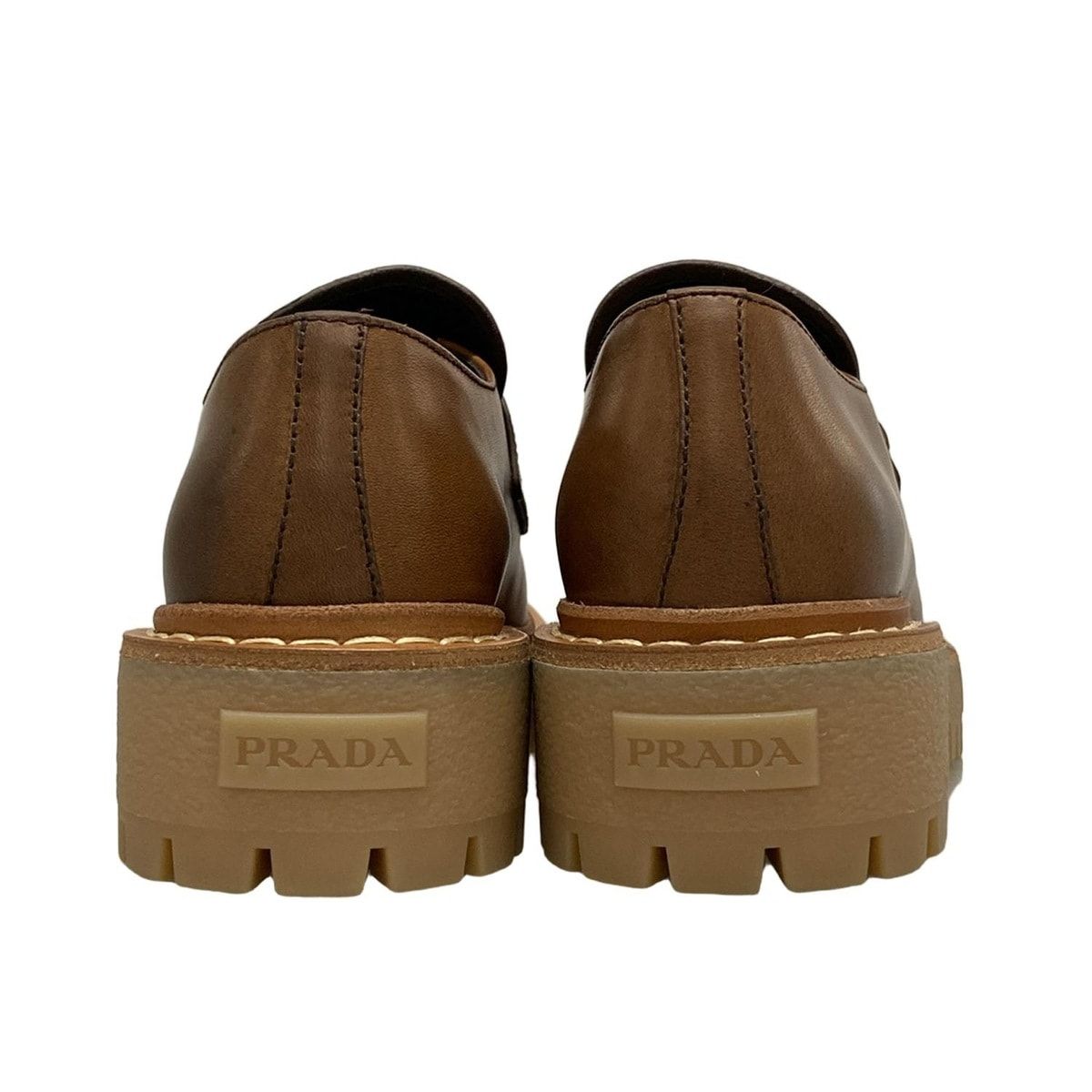 PRADA カーフスキン ブラウン ローファー Prada ヴィンテージ カーフ
