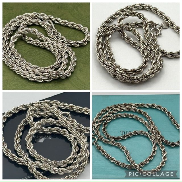 ティファニー ツイスト ロープ ツイスト ロング ネックレス 1-82-42