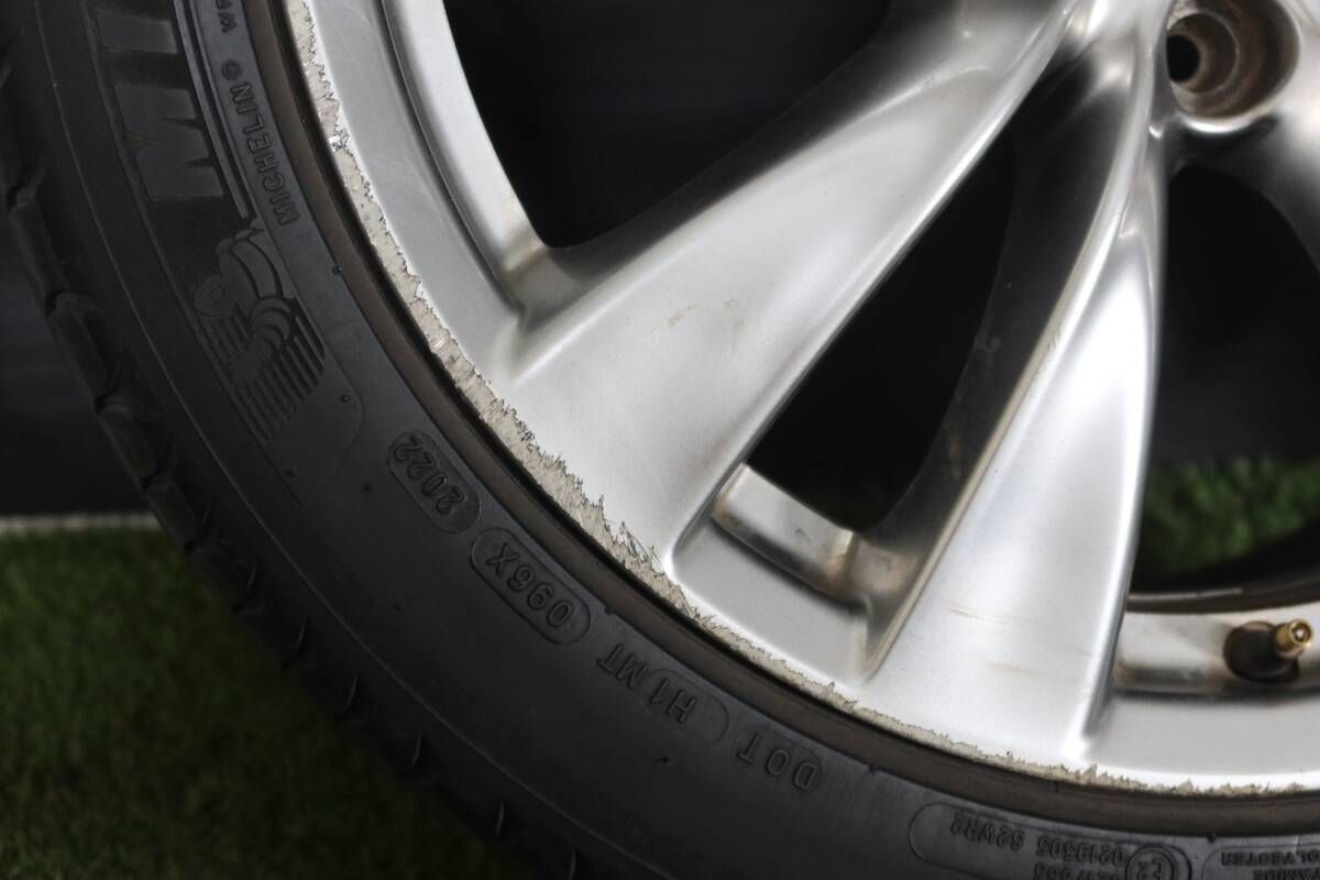 <稀少/バリ溝>日産 Y51 フーガ 純正 18in 8J +43 PCD114.3 ミシュラン プライマシー 225/45R18 95Y ...
