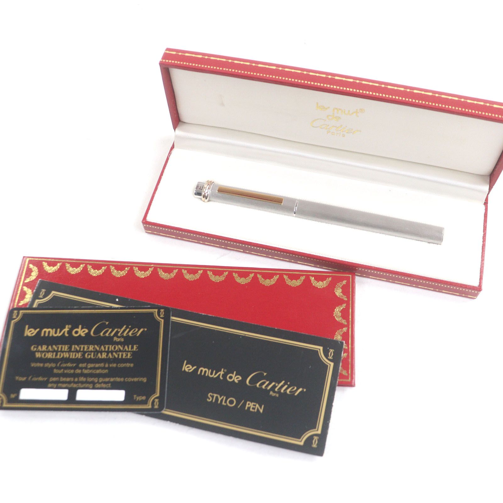 極美品□Cartier カルティエ ヴィンテージ トリニティ ヘアライン