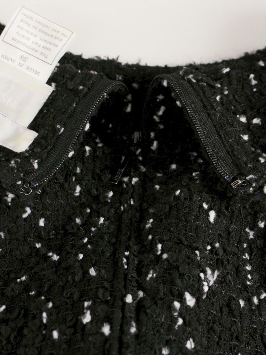 ルネ　ツイード　ジレ　34 ルネ ツイード ジレ ワンピース 34 ブラック René ルネ ツイード