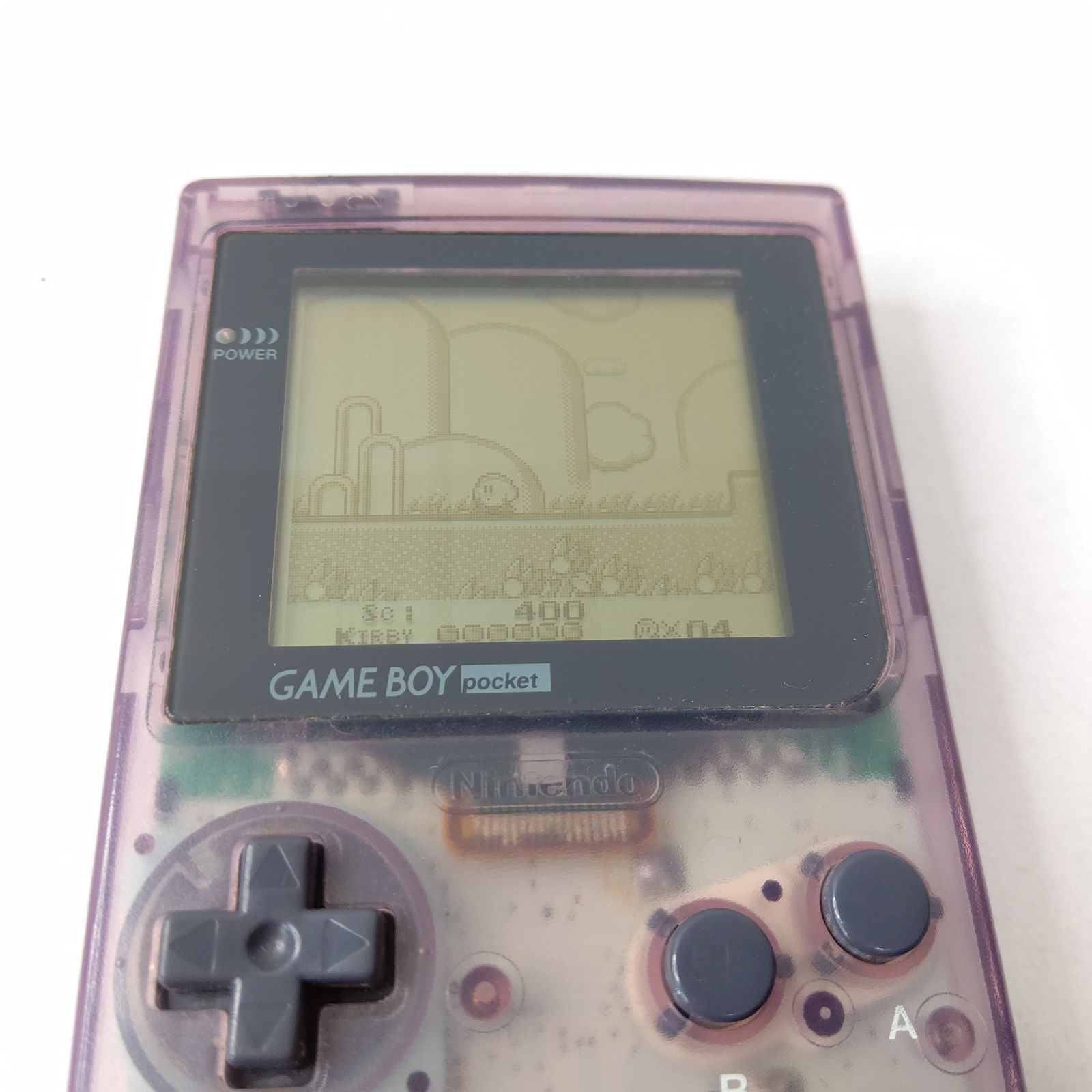 Nintendo ゲームボーイポケット クリアパープル 美品 任天堂 ゲーム機 