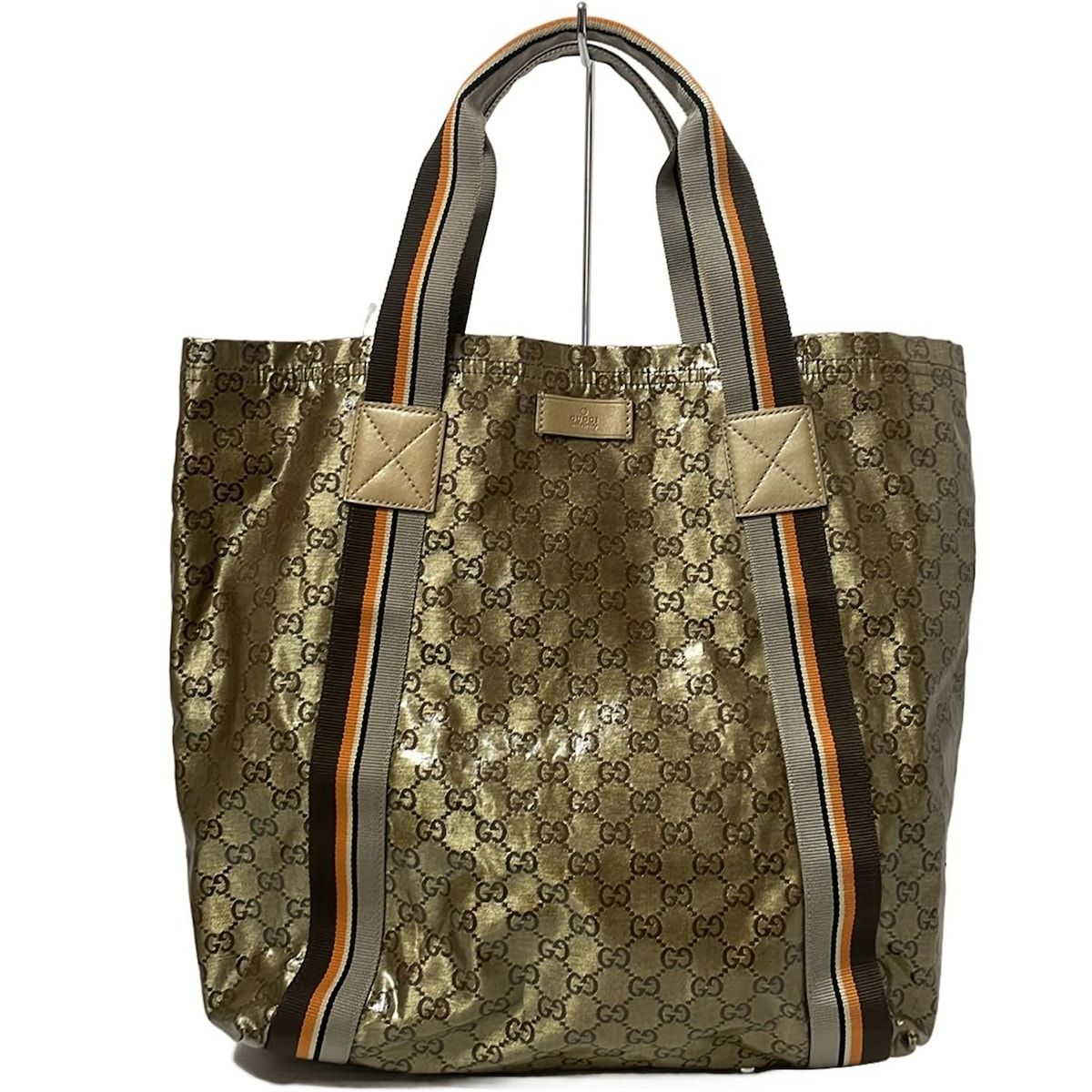 GUCCI(グッチ) トートバッグ クリスタルGG 189669 ゴールド×マルチ