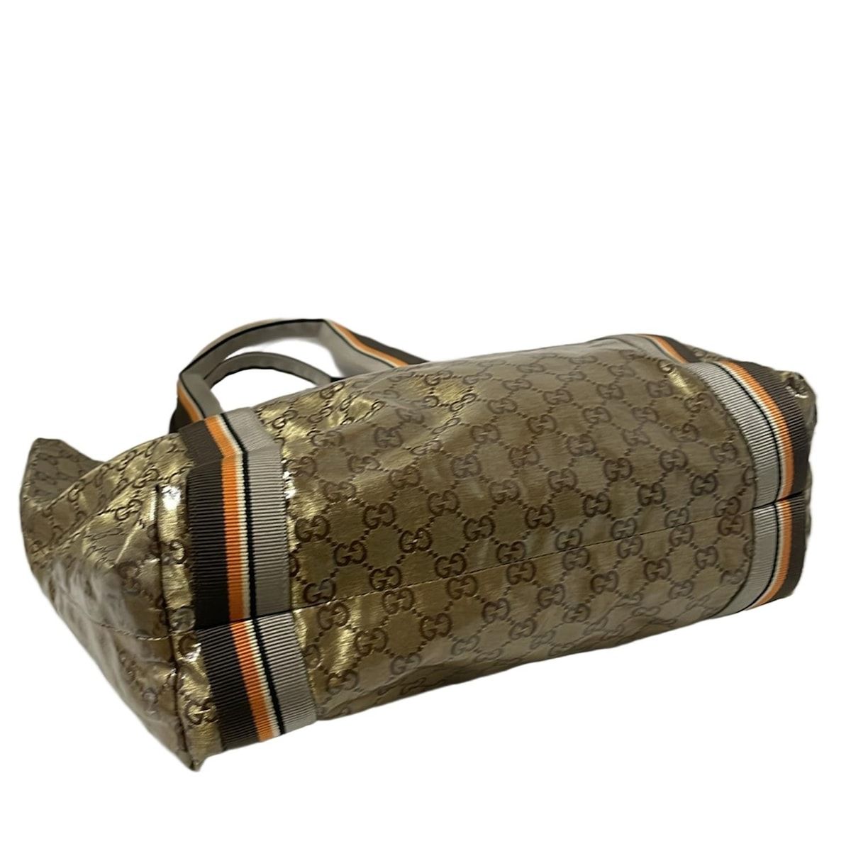 GUCCI(グッチ) トートバッグ クリスタルGG 189669 ゴールド×マルチ