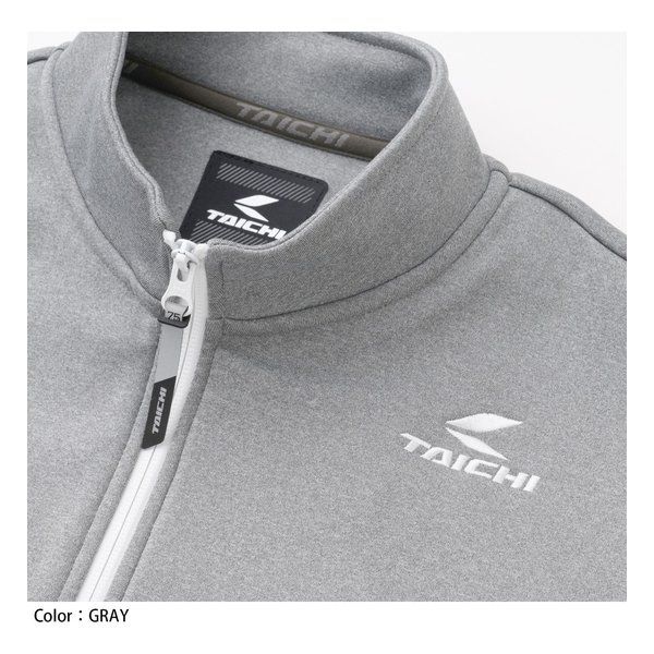 RS-Taichi アールエスタイチ ウォームライド ジップシャツ グレイ L