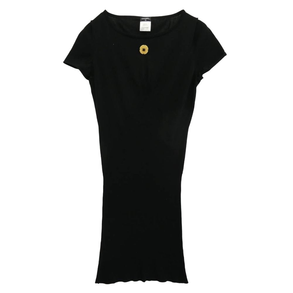 CHANEL シャネル P40797K02966 シルク混 コットン ニット ココマーク