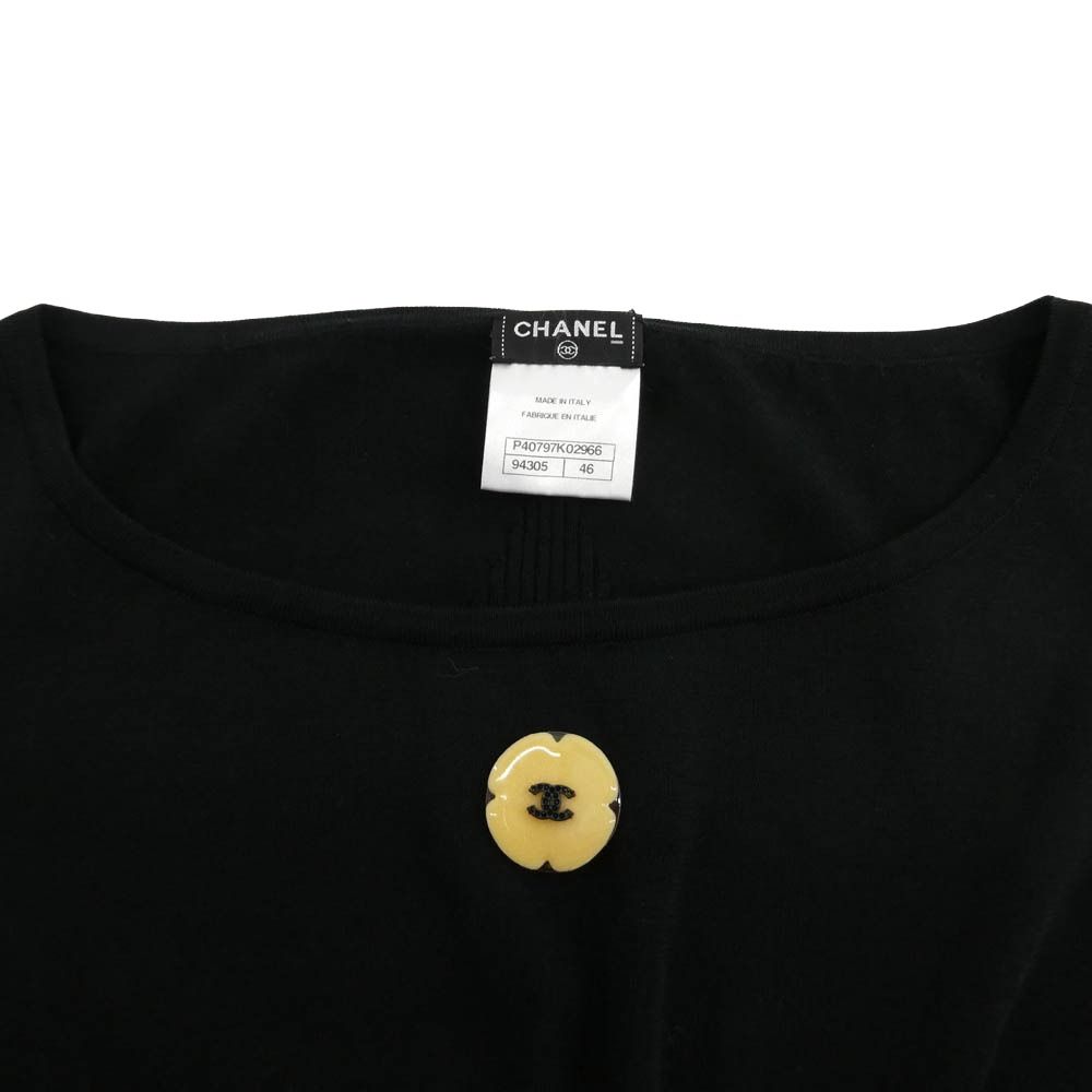 CHANEL シャネル P40797K02966 シルク混 コットン ニット ココマーク