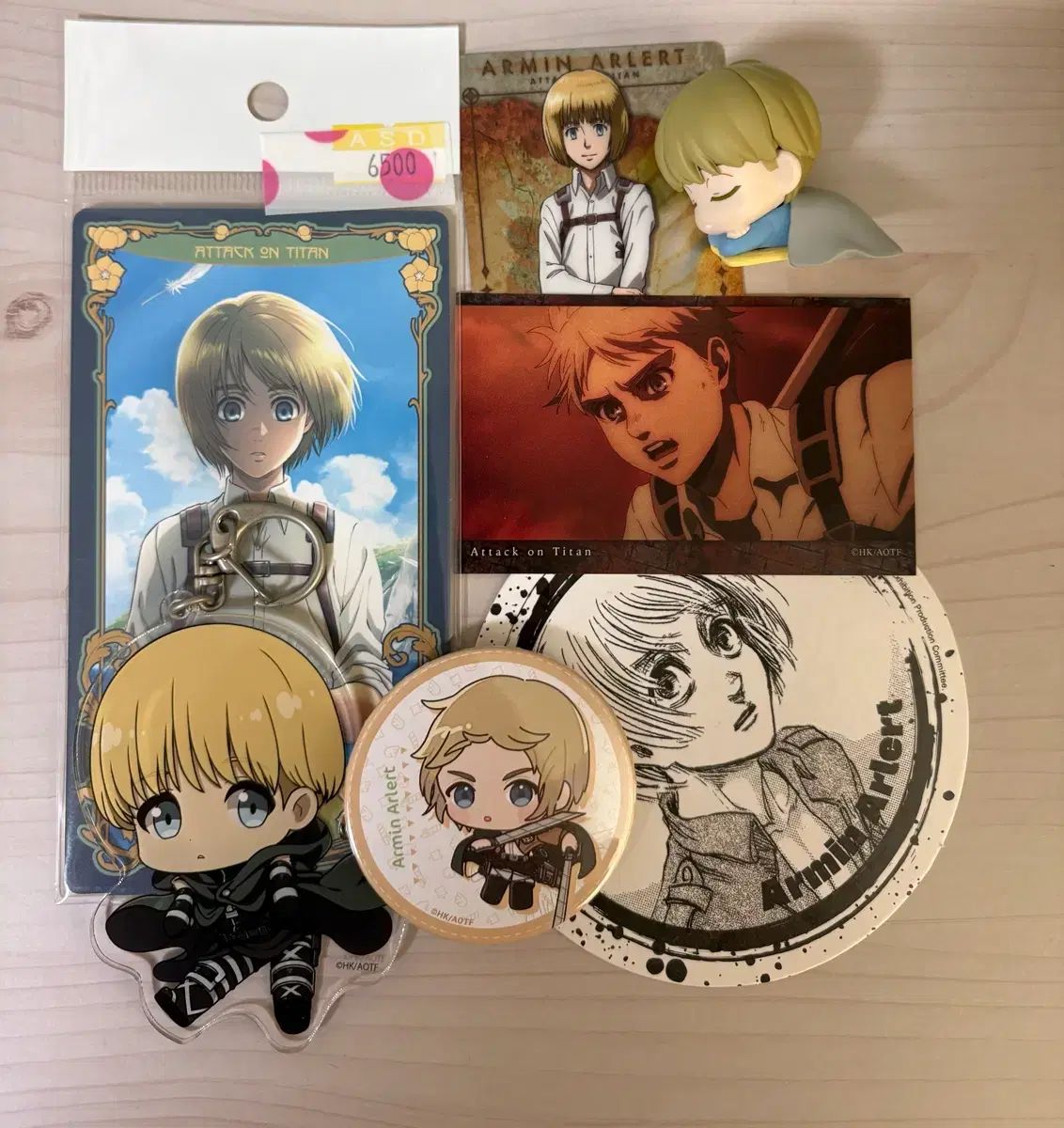 進撃の巨人 リヴァイ エレン ミカサ アルミン ジャン クリアファイル