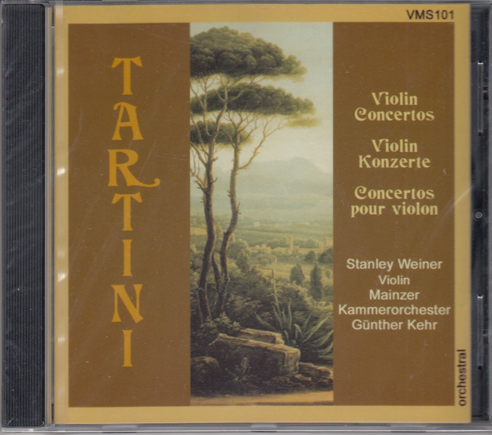 CD/Vms]タルティーニ:ヴァイオリン協奏曲ロ長調&ヴァイオリン協奏曲ヘ