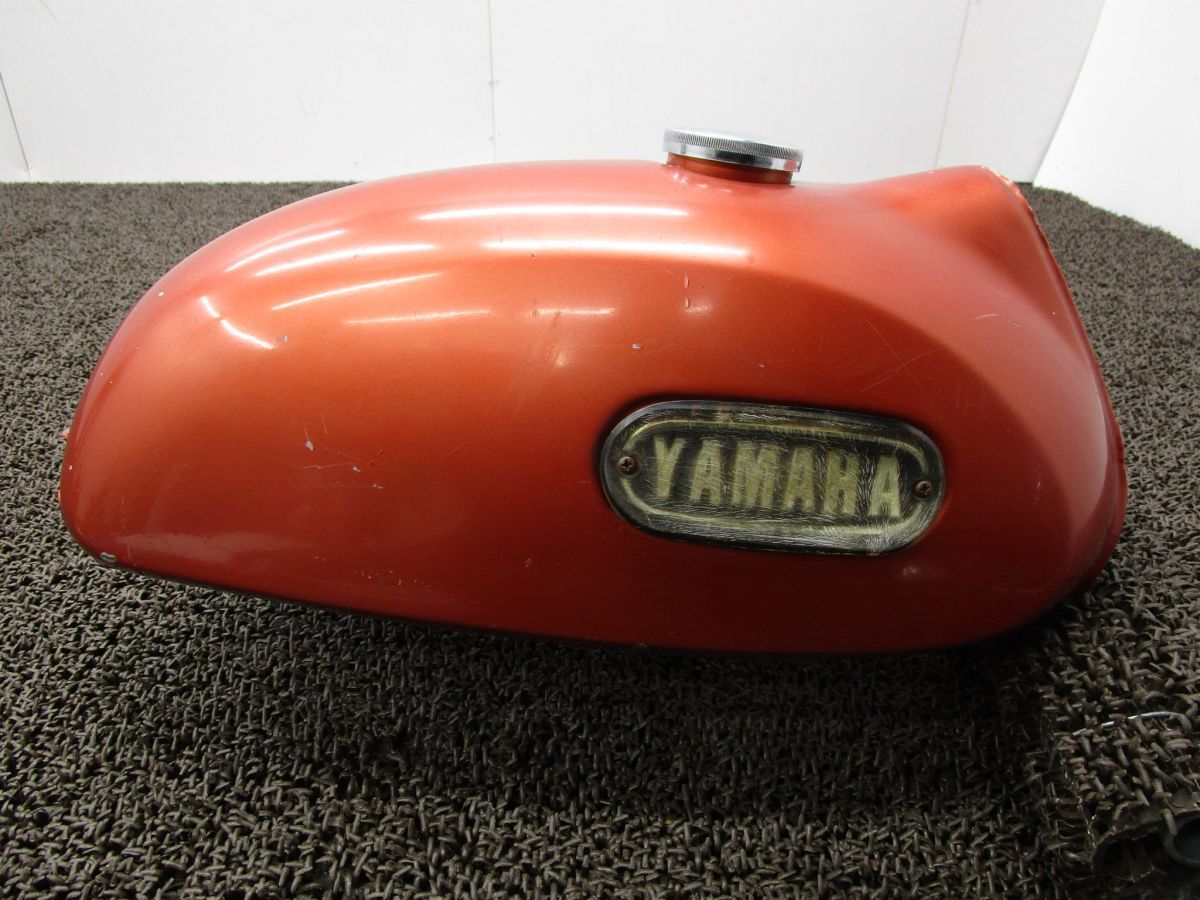 YAMAHA ヤマハ DT250 DT1F 当時物 ガソリン タンク内サビ有り RT360 ガソリンタンク フューエルコック □B1261 タンクキャップ！RT1