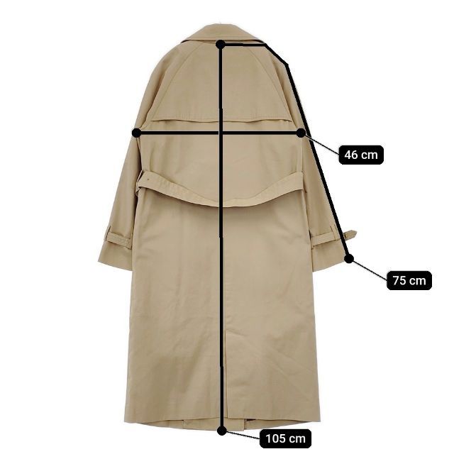 美品　フレッドペリー　ライナー付　トレンチコート　ベージュ　サイズ36 FRED PERRY F6229 ライナーベスト ベルト付き コットン トレンチコート