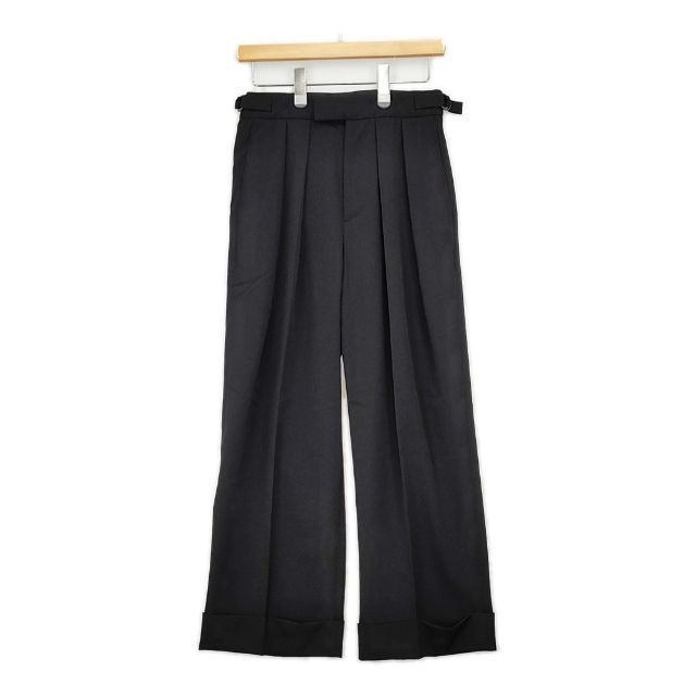 MARGARET HOWELL 578-4242003 FLUID WOOL タック ワイド パンツ 24AW