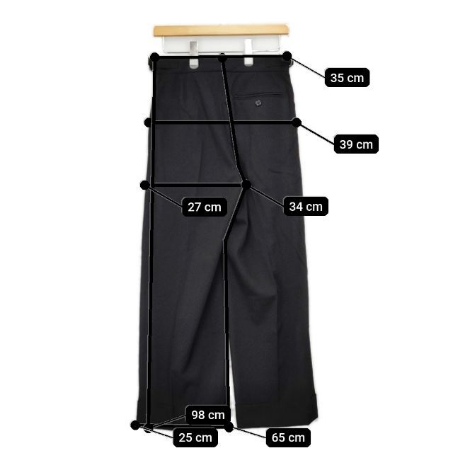 MARGARET HOWELL 578-4242003 FLUID WOOL タック ワイド パンツ 24AW