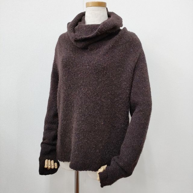 JURGEN LEHL ハイネック タートル セーター ニット ブラウン ミックス