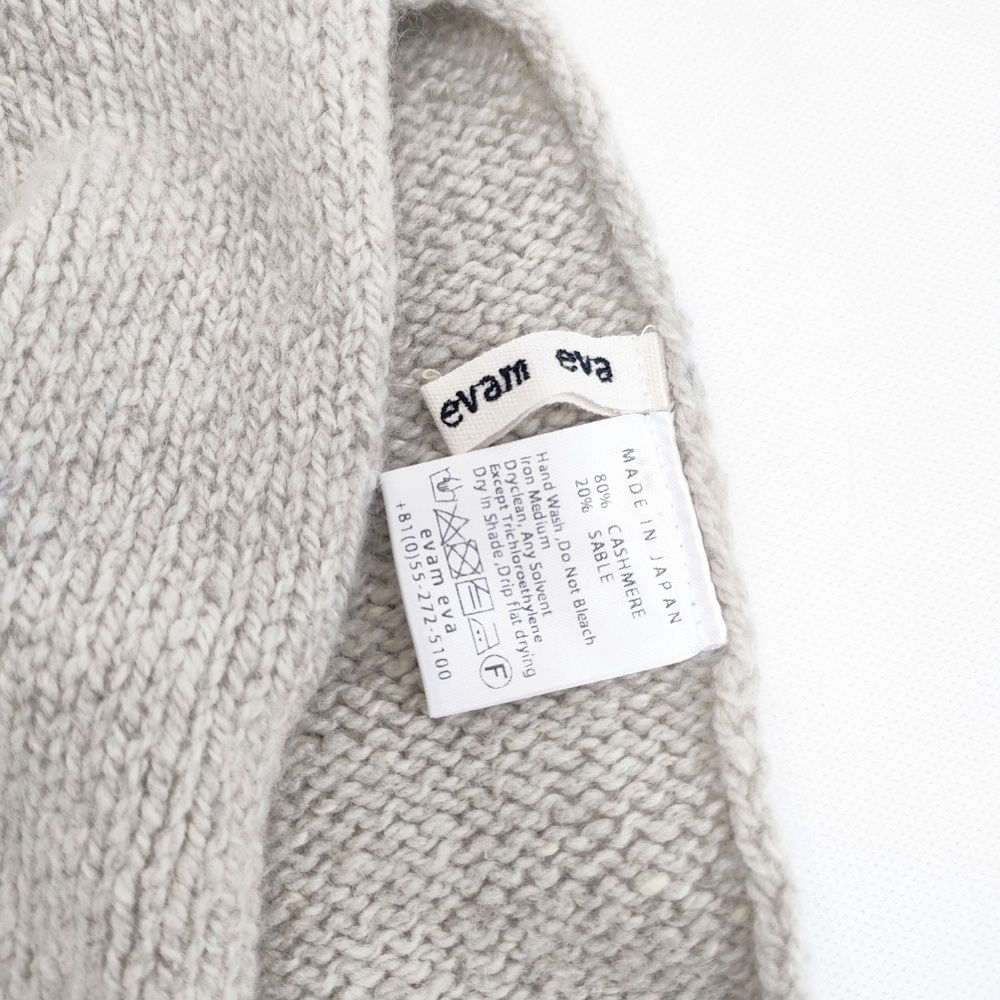 evam eva cashmere sable snood 定価30800円 カシミヤウール フード