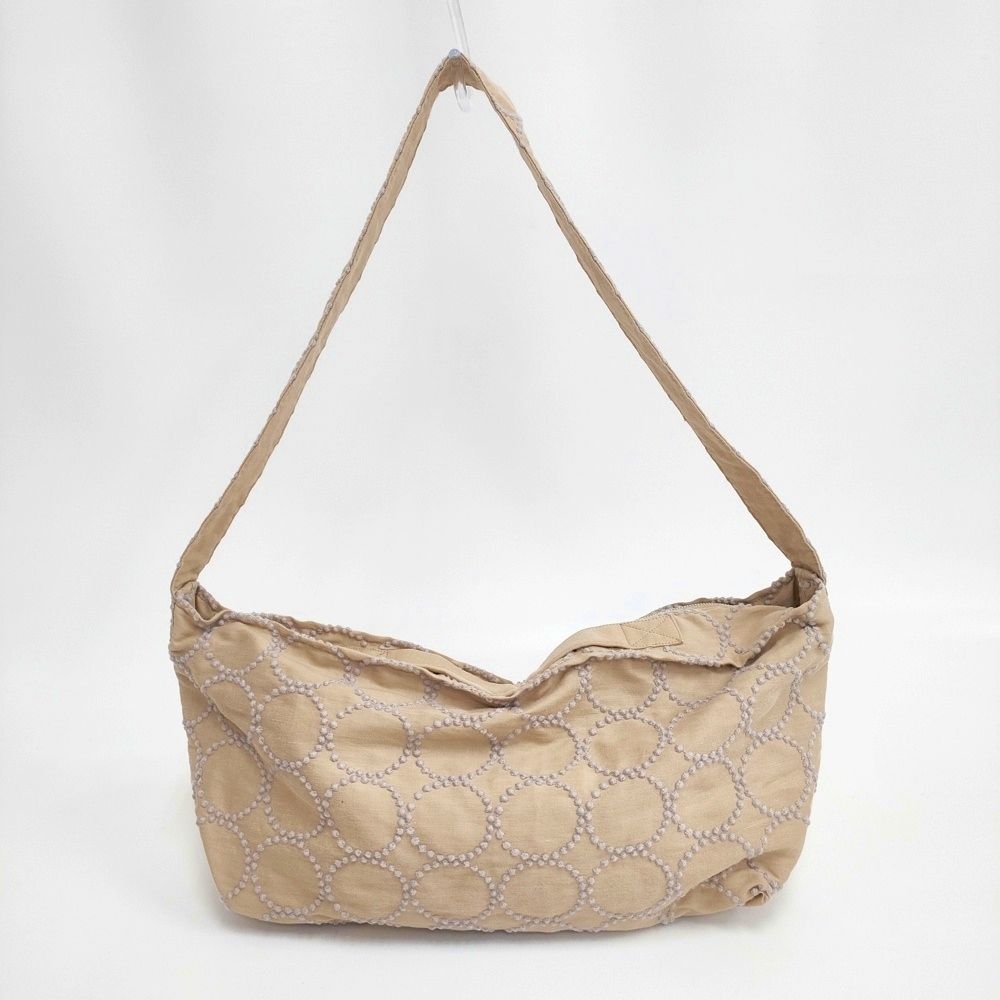 ⚮̈ミナペルホネン　tambourine beige ショルダーバッグ mina perhonen tambourine コットンリネン ボディバッグ ショルダー