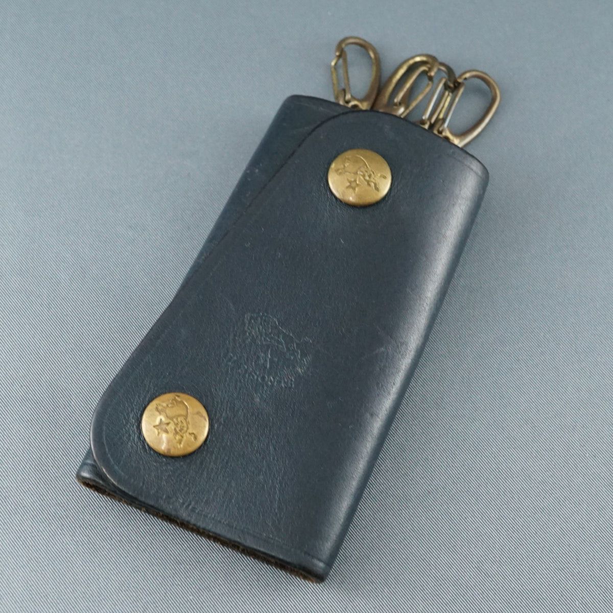 IL BISONTE イルビゾンテ レザー 4連 キーケース USED品 ネイビー