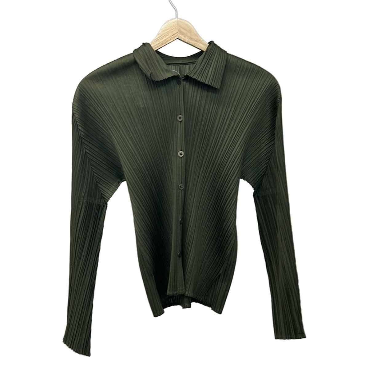 PLEATS PLEASE(プリーツプリーズ) 長袖シャツブラウス サイズ3 L