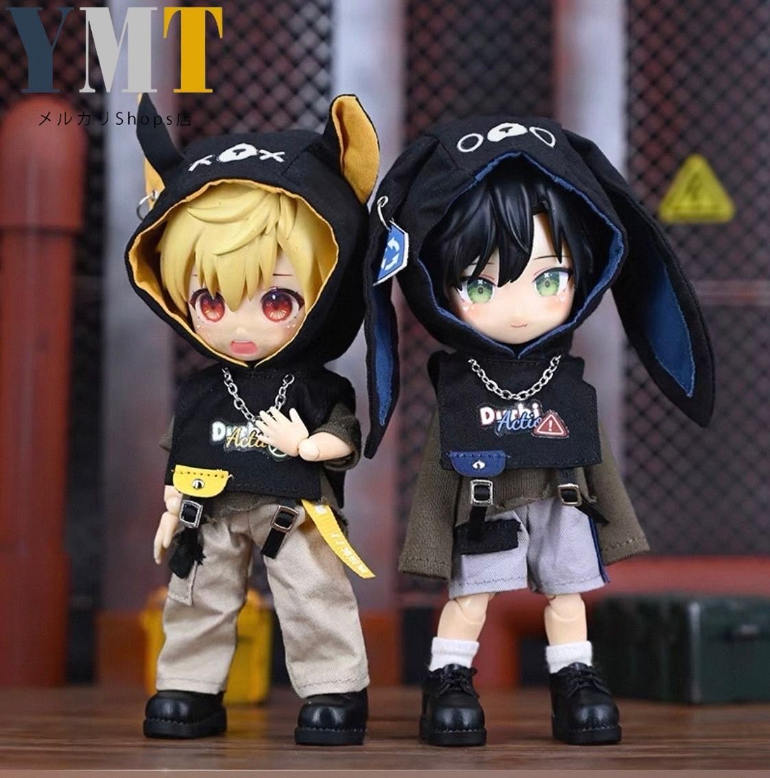 オビツ11 ドール服 サイバーパンク風セット パーカー、トップス