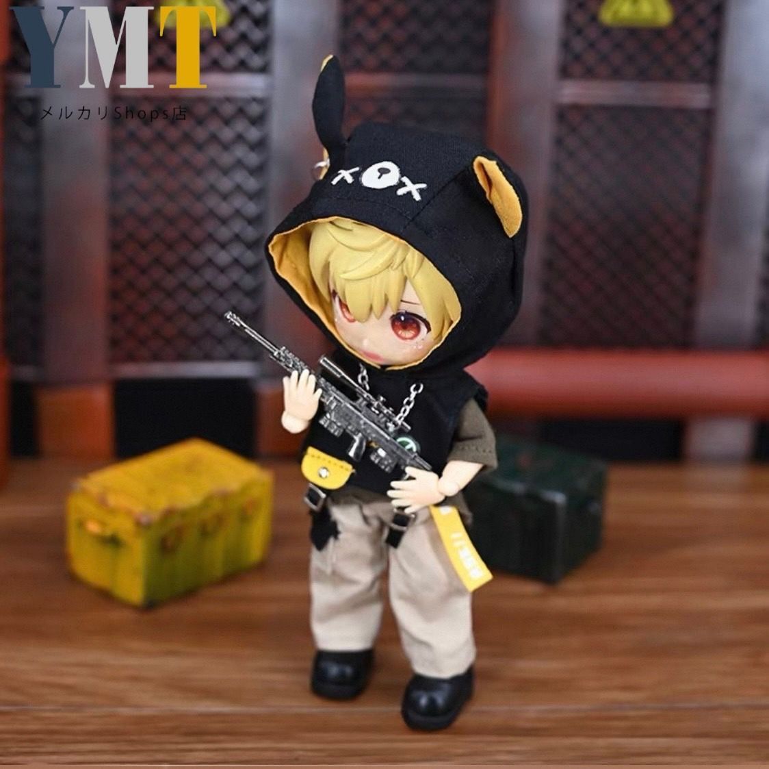 オビツ11 ドール服 サイバーパンク風セット パーカー、トップス