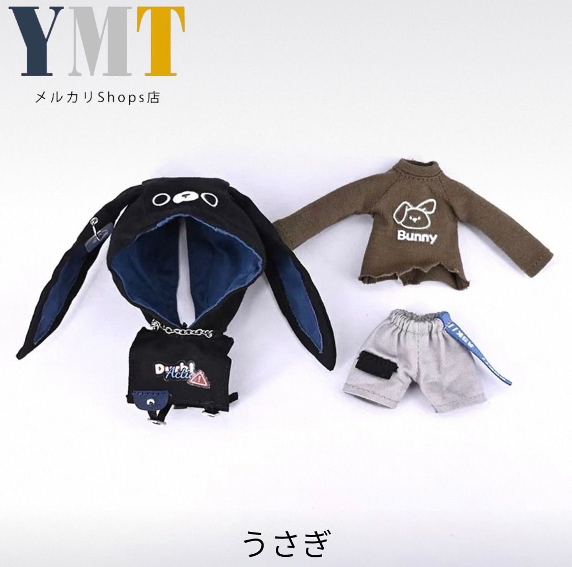 オビツ11 ドール服 サイバーパンク風セット パーカー、トップス