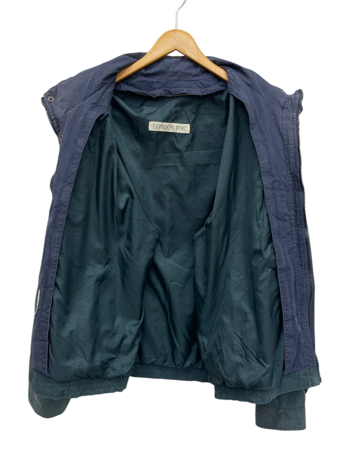 US古着 old londn fog セーリングジャケット 中綿ライナー 2X London Fog (ロンドンフォグ) ライナー付き ジャケット ブルゾン 裏地