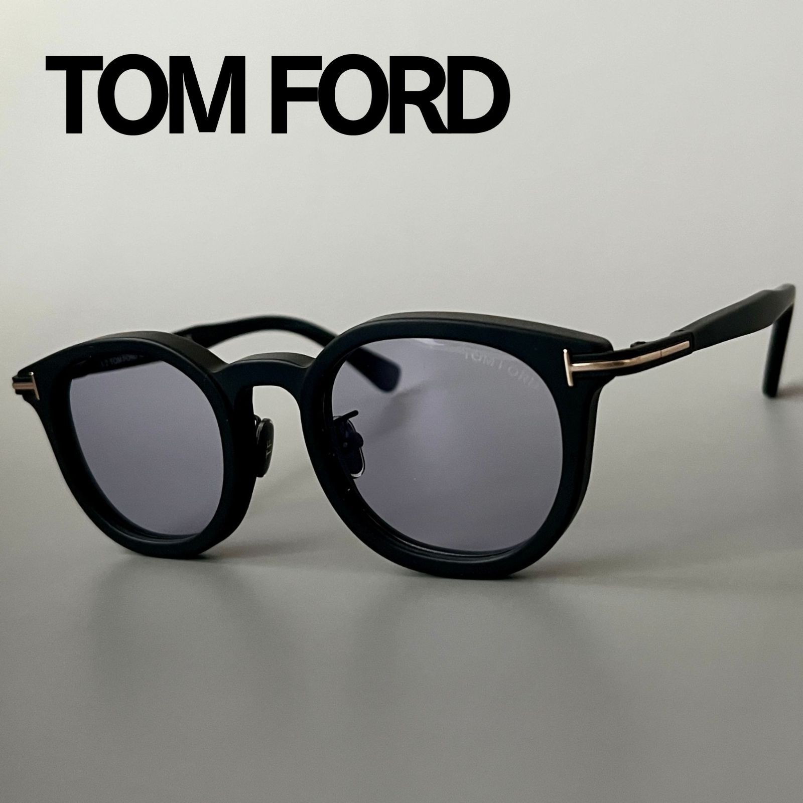 トムフォード メガネ アジアンフィット ボストン 黒 マット ブラック 黒ぶち トムフォード サングラス TOM FORD アジアンフィット ボストン 黒