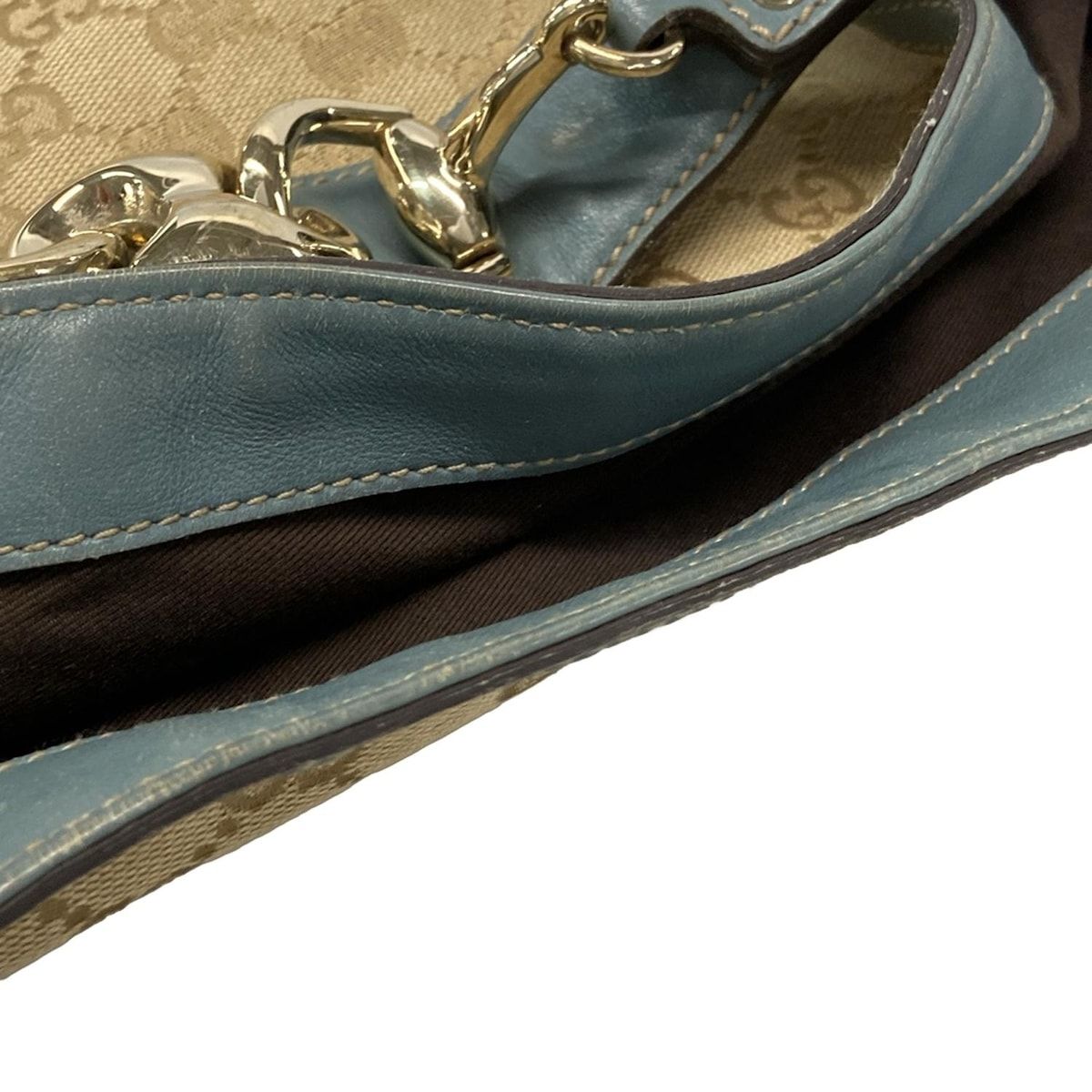 GUCCI(グッチ) ハンドバッグ ホースビット,GG柄 170014 ベージュ  