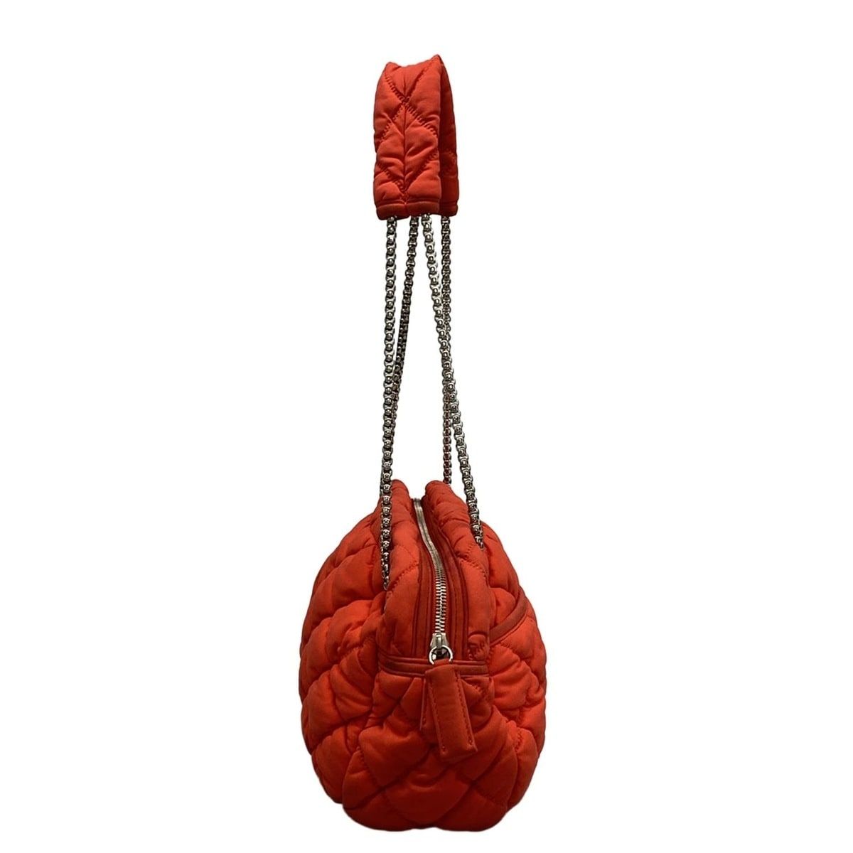 CHANEL(シャネル) ショルダーバッグ バブルキルト レッド チェーン